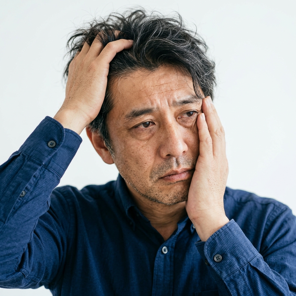 悩む男性